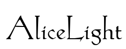 AliceLight Font Image