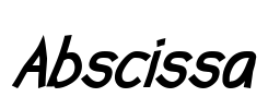 Abscissa Font Image