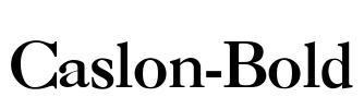 Caslon-Bold Font Image