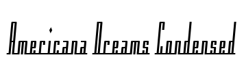 Americana Dreams Condensed Font Image