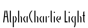 AlphaCharlie Light Font Image