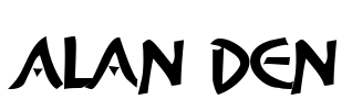 Alan Den Font Image