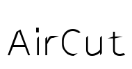 AirCut Font Image