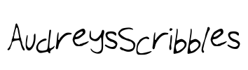 AudreysScribbles Font Image