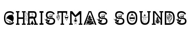 CHRISTMAS SOUNDS Font Image