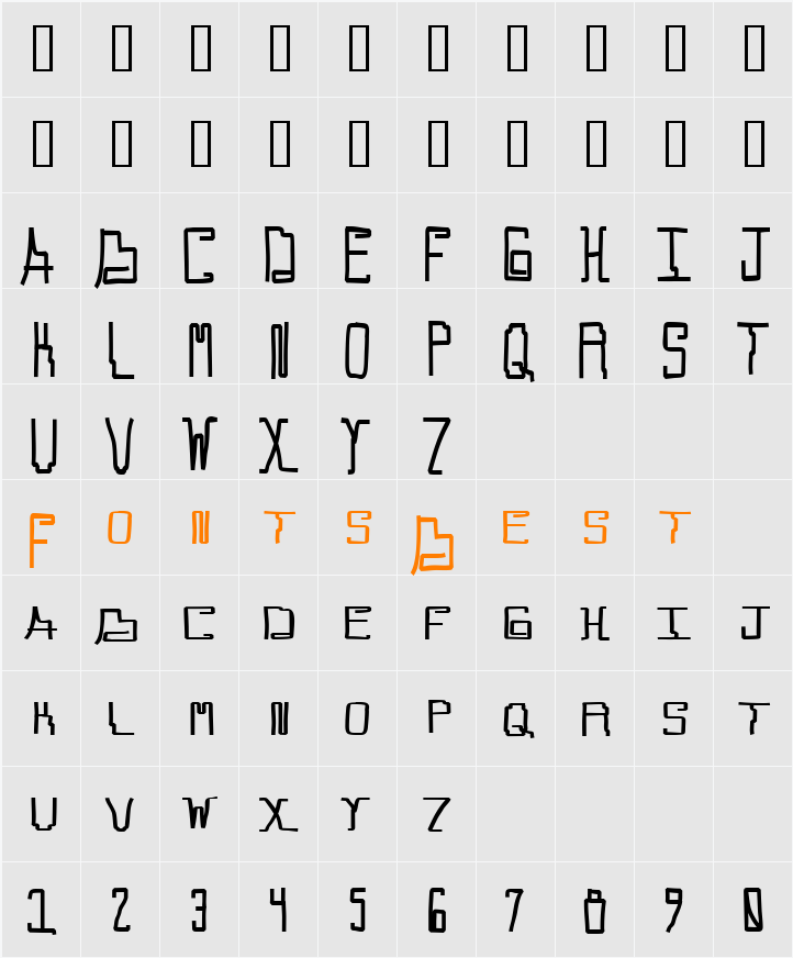 Callallied Character Map