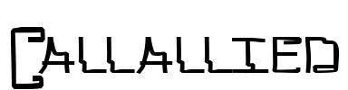 Callallied Font Image