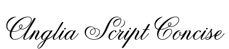 Anglia Script Concise Font Image