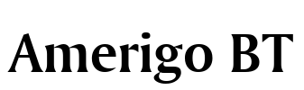 Amerigo BT Font Image