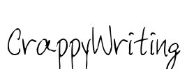 CrappyWriting Font Image