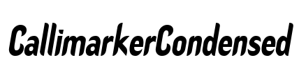 CallimarkerCondensed Font Image