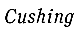 Cushing Font Image