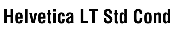 Helvetica LT Std Cond Font Image