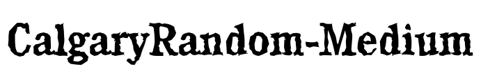 CalgaryRandom-Medium Font Image