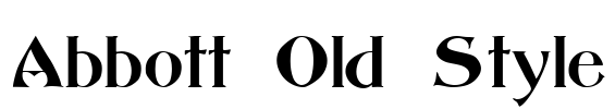 Abbott Old Style Font Image