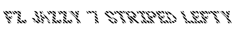 FZ JAZZY 7 STRIPED LEFTY Font Image