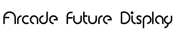 Arcade Future Display Font Image