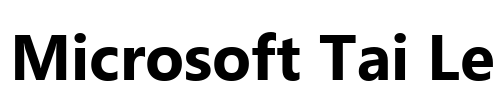 Microsoft Tai Le Font Image