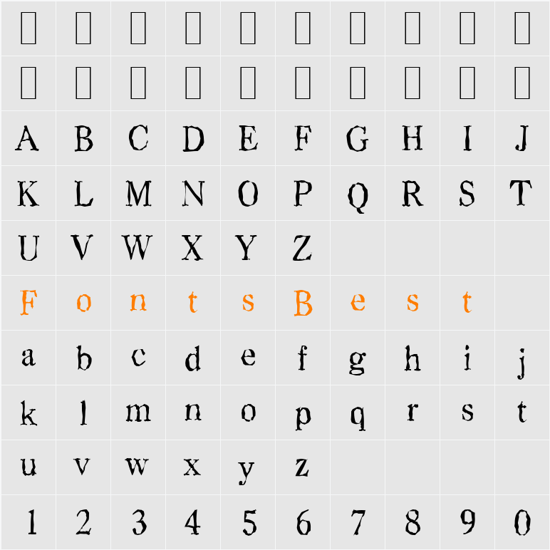 CasadRandom Character Map