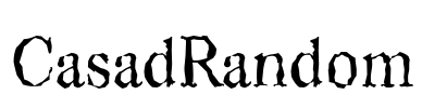 CasadRandom Font Image