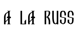 A La Russ Font Image