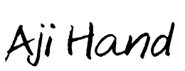 Aji Hand Font Image