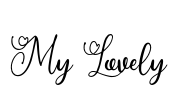 My Lovely Font Image