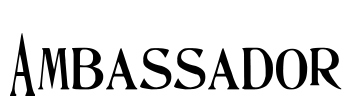 Ambassador Font Image