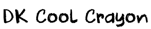 DK Cool Crayon Font Image