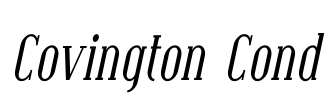 Covington Cond Font Image