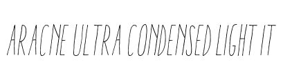 Aracne Ultra Condensed Light It