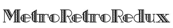 MetroRetroRedux Font Image