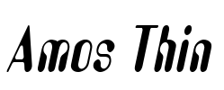 Amos Thin Font Image