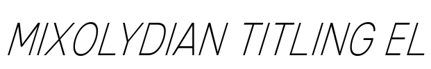 Mixolydian Titling El