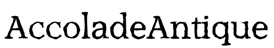 AccoladeAntique Font Image