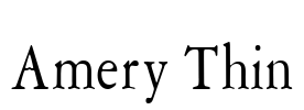 Amery Thin Font Image