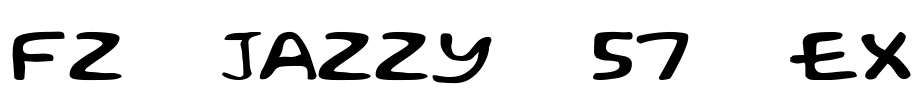 FZ JAZZY 57 EX Font Image