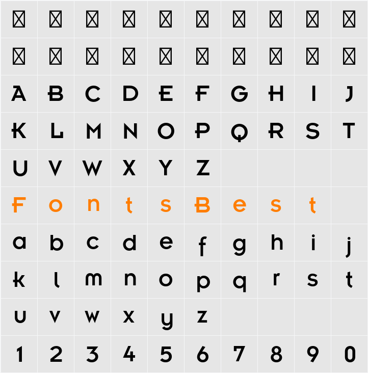 Insignia LT Std Character Map