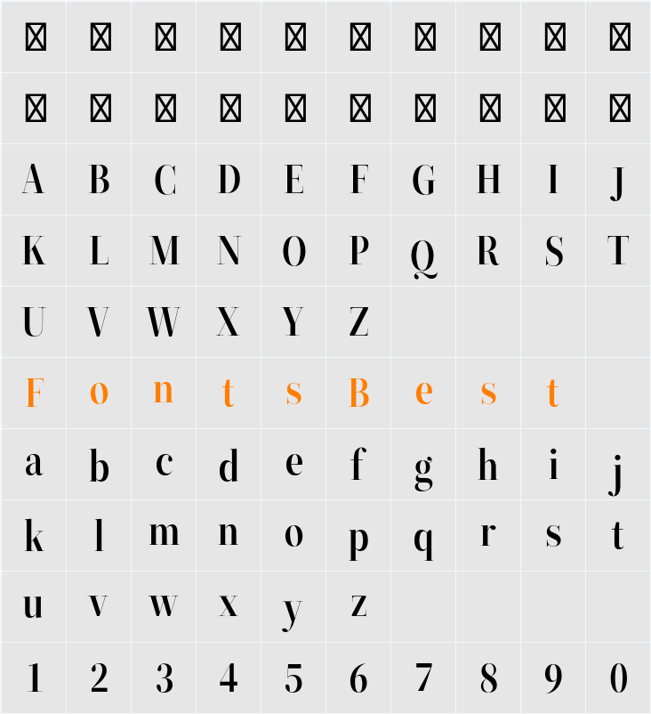 ZT Neue Ralewe SemBd Character Map