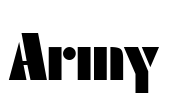 Army Font Image