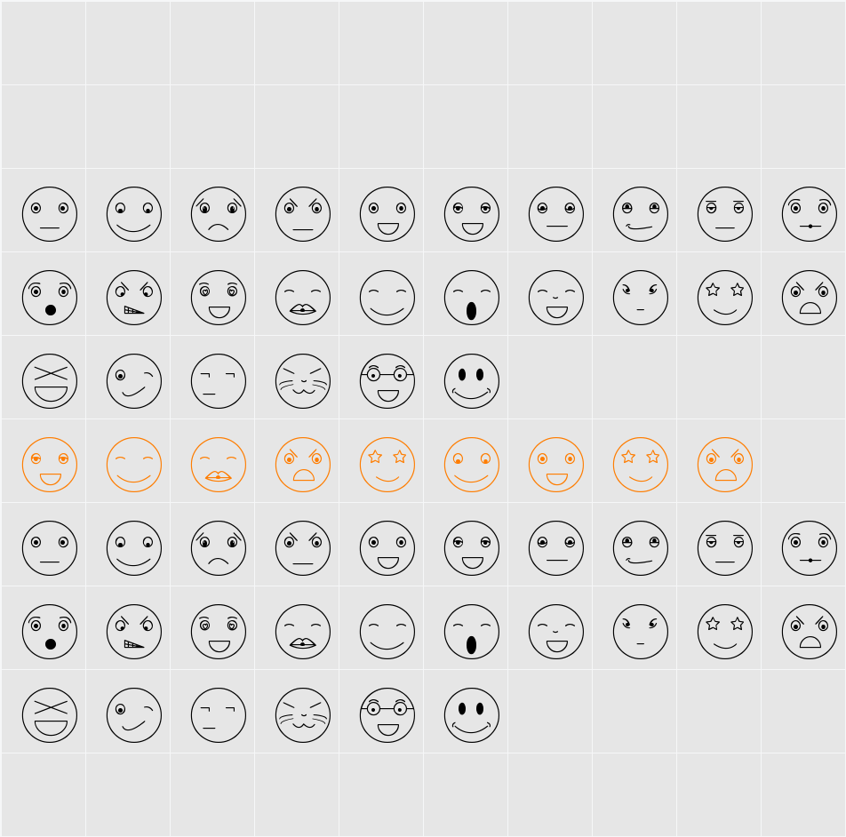 Caritons tfb Character Map