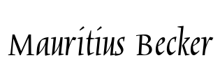 Mauritius Becker Font Image