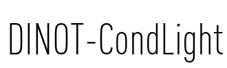 DINOT-CondLight Font Image