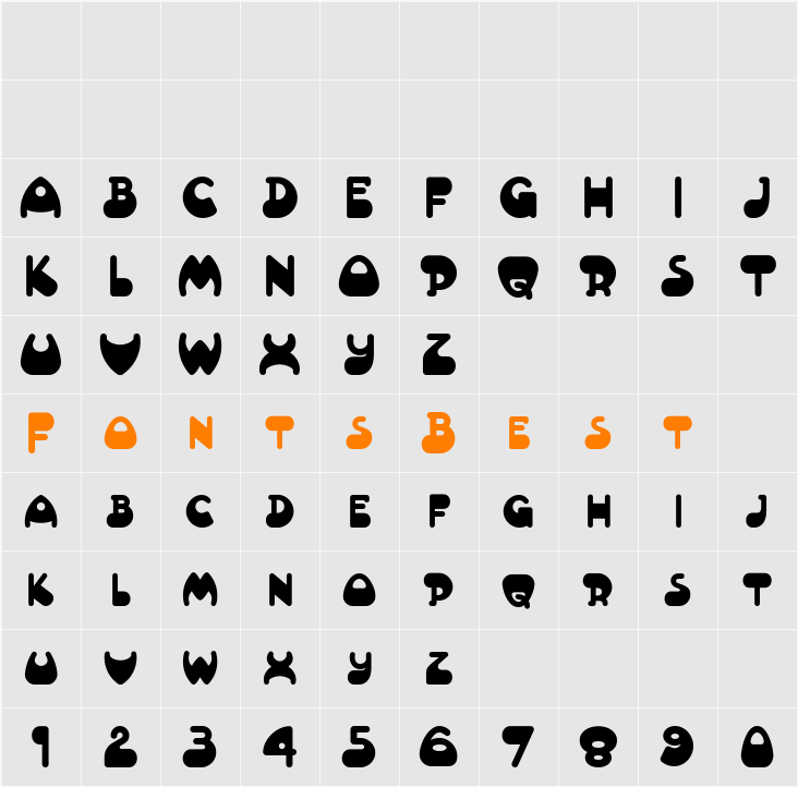 Altamonte NF Character Map