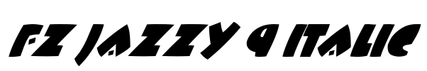 FZ JAZZY 9 ITALIC Font Image