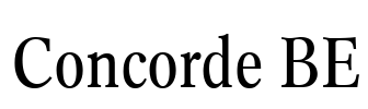 Concorde BE Font Image