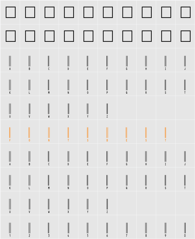 C39HrP60DhTt Character Map