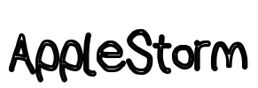 AppleStorm Font Image