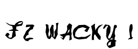 FZ WACKY 1 Font Image