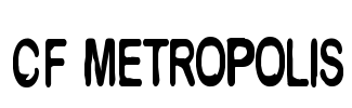 CF Metropolis Font Image